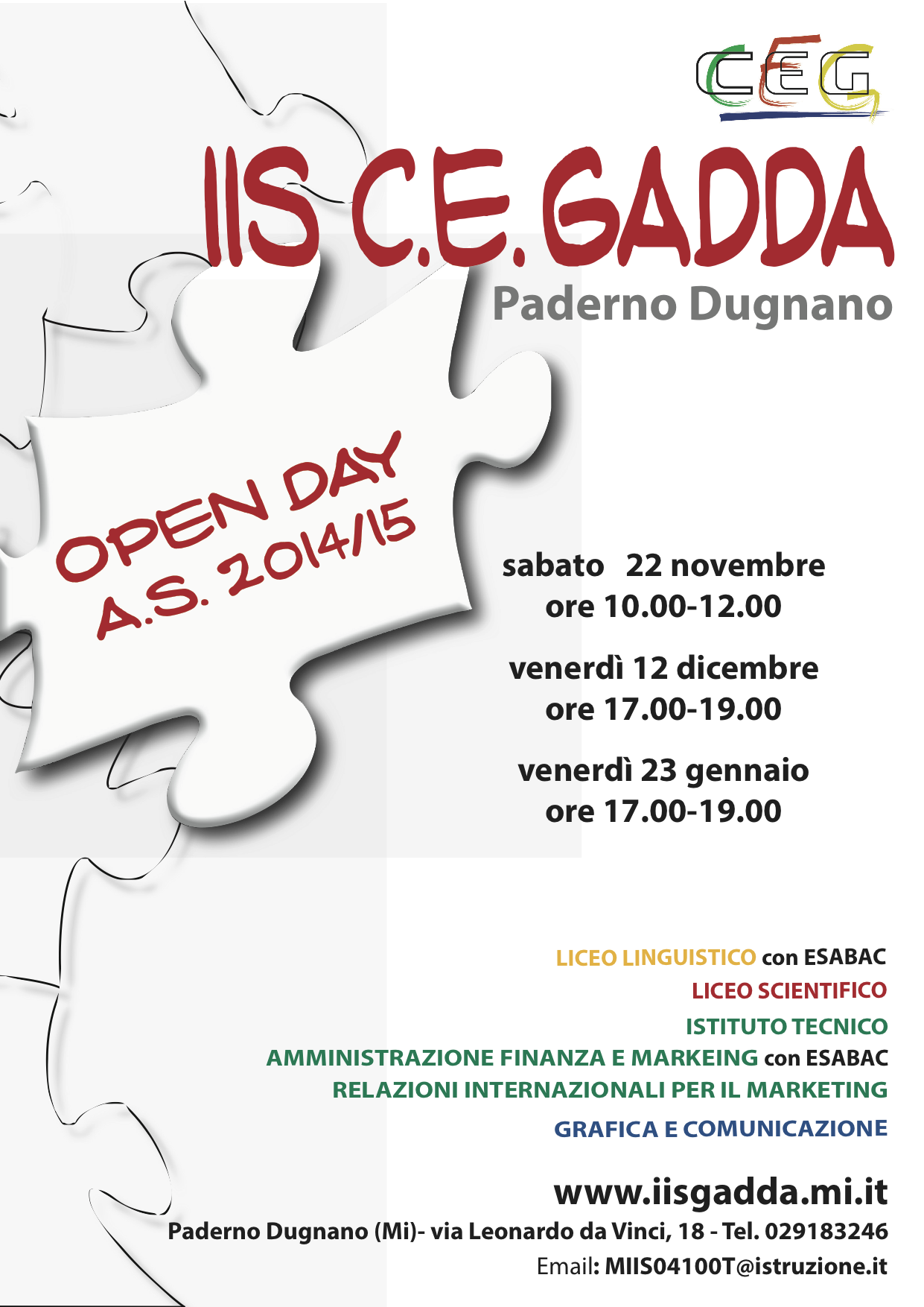 open day 2014-15